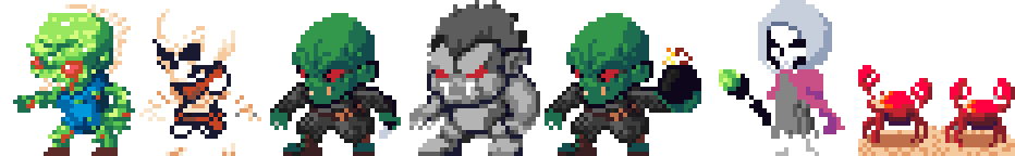 monster sprite animations